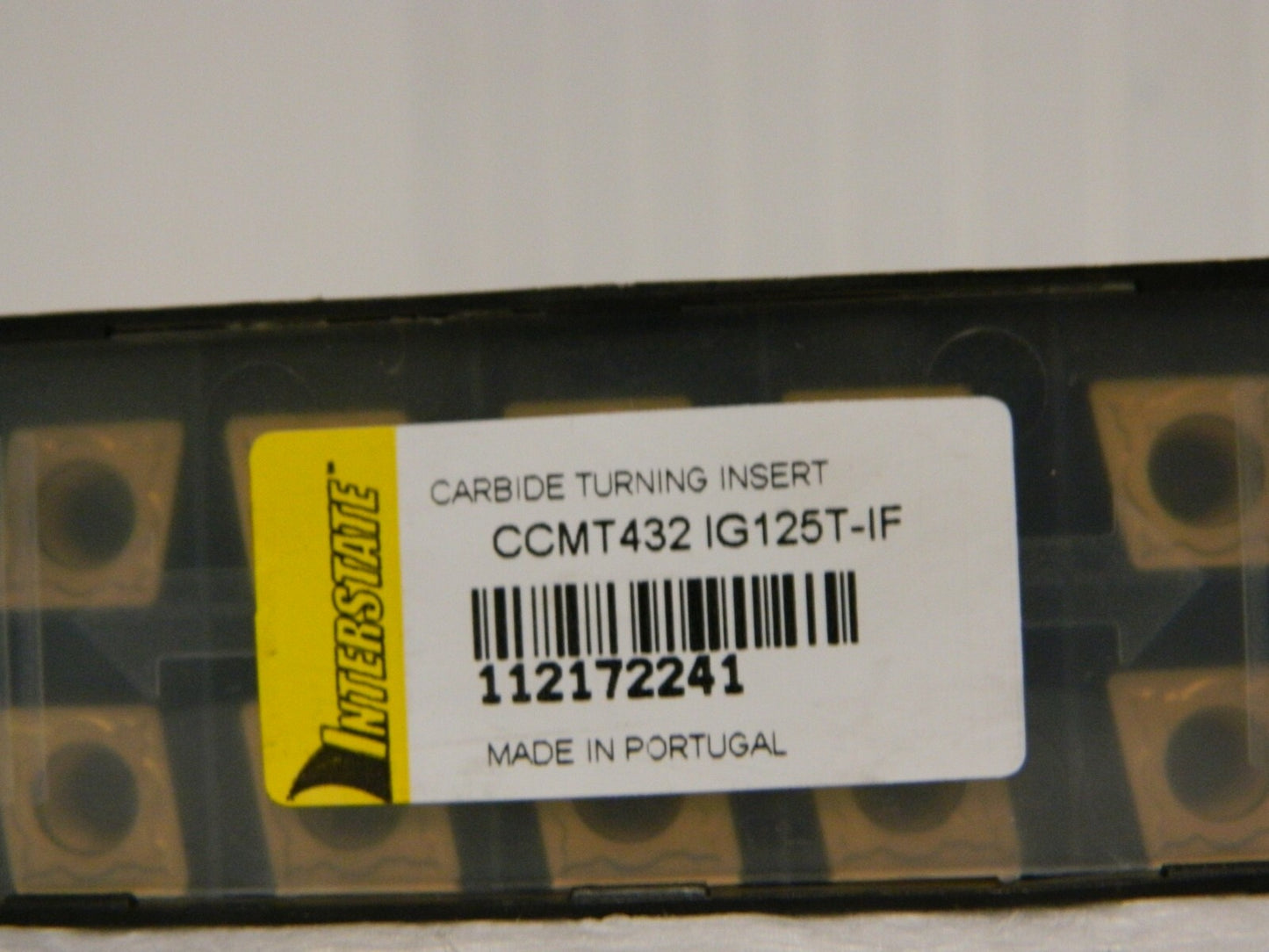 Interstate Carbide Turning Insert CCMT432 IF Grade IG125T Qty 10 112172241