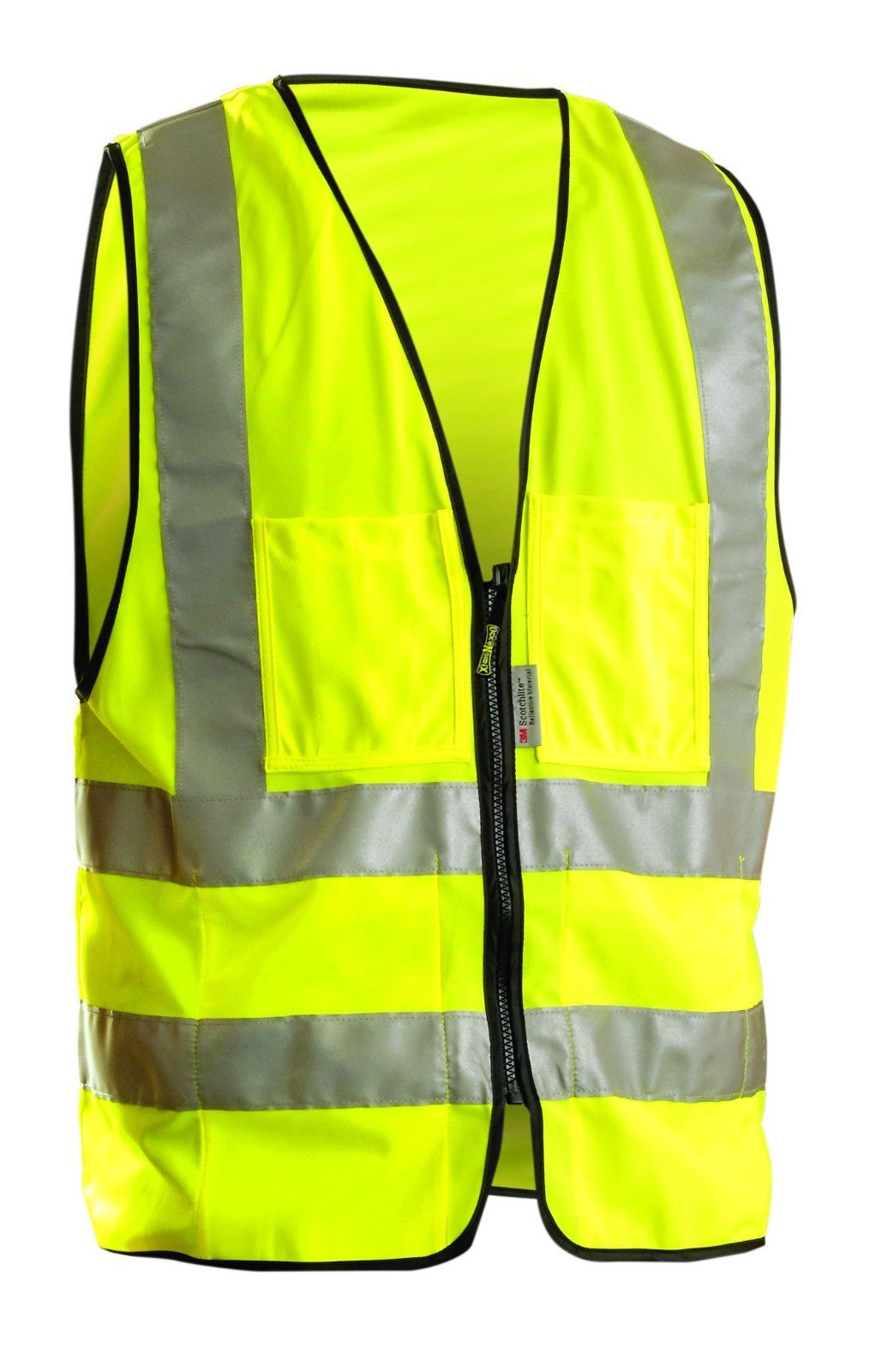 OccuNomix High Visibility Yellow Solid Standard Vest Med Lot of 2 LUX-SSFULLG-YM
