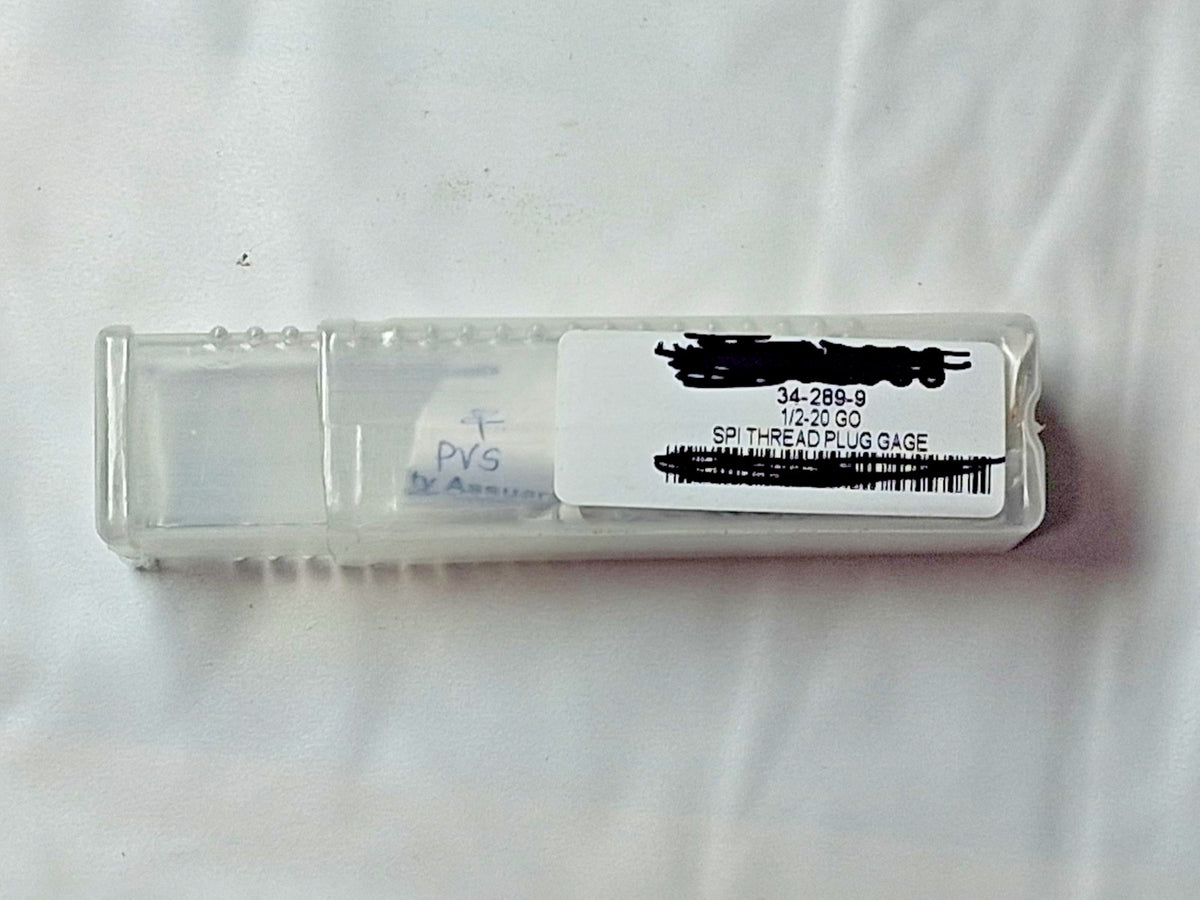 SPI Plug Single End Thread Gage 1/2-20 Thread 2B Class Go 34-289-9