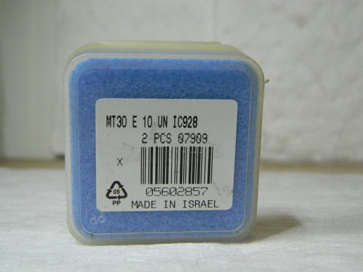 Iscar Indexable Carbide Thread Milling Inserts MT30 E 10 UN IC928 Qty 2 560285