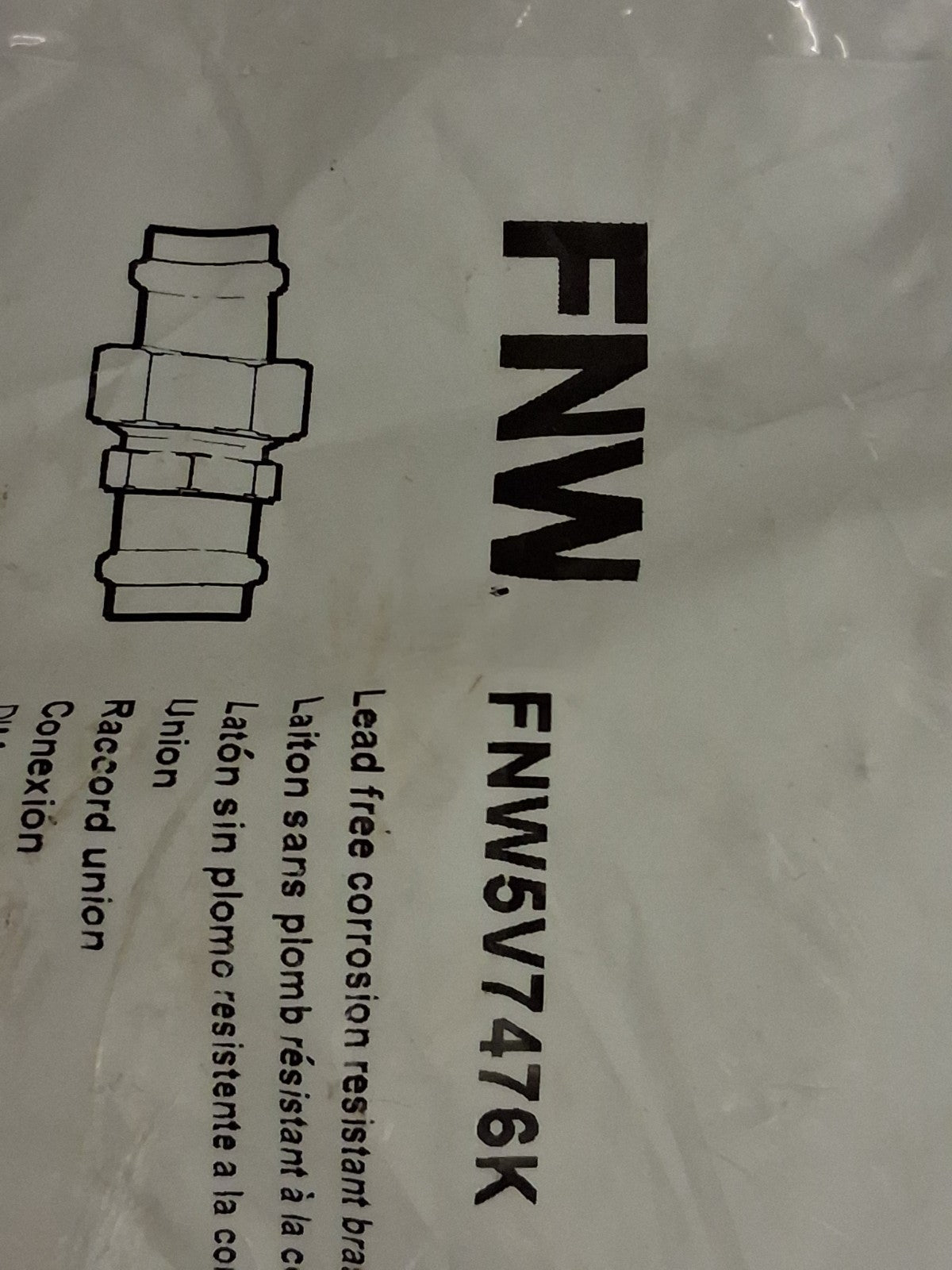 FNW Copper Press Brass Union 2" 5V74761010