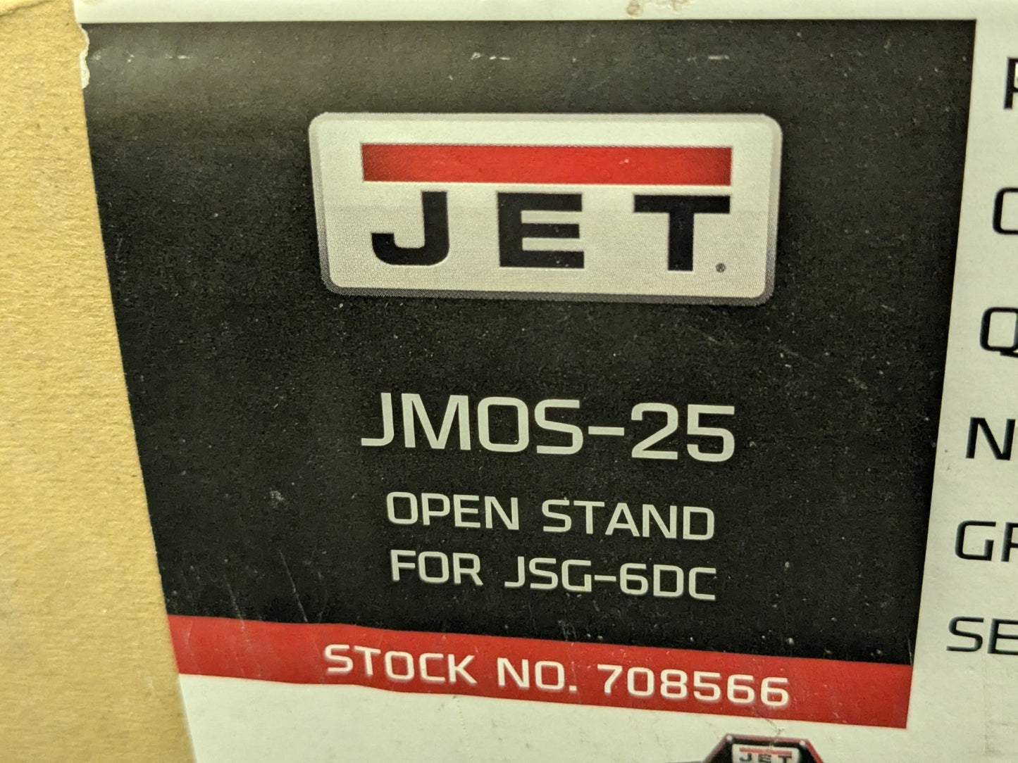 Jet Heavy-Duty Steel Stand for Combination Belt / Disc Sander 708566