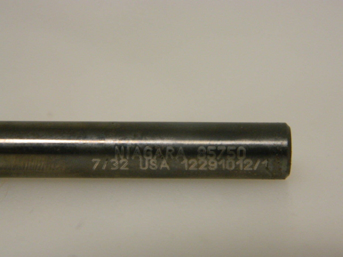 Niagara SC Sq End Mill 7/32" 5/8" LOC 1/4" Shk Dia 2-1/2" OA