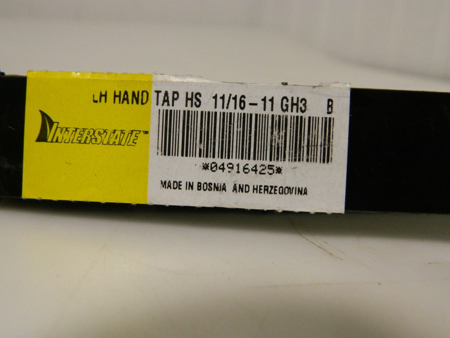 Interstate HSS Straight Flute STD Hand Tap 11/16-11 UNS 4Fl 4-1/32 OAL 04916425