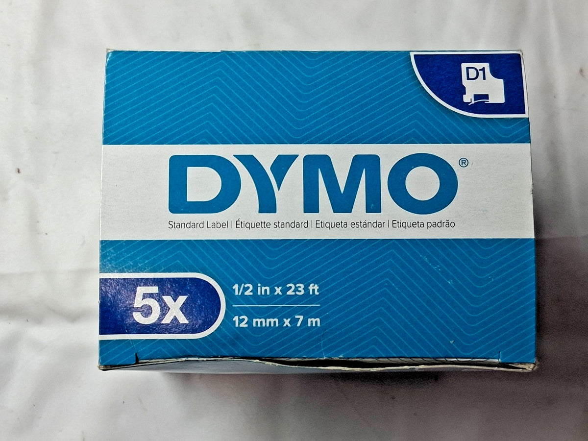 Dymo 23' Black Label Tape 5PK 45010