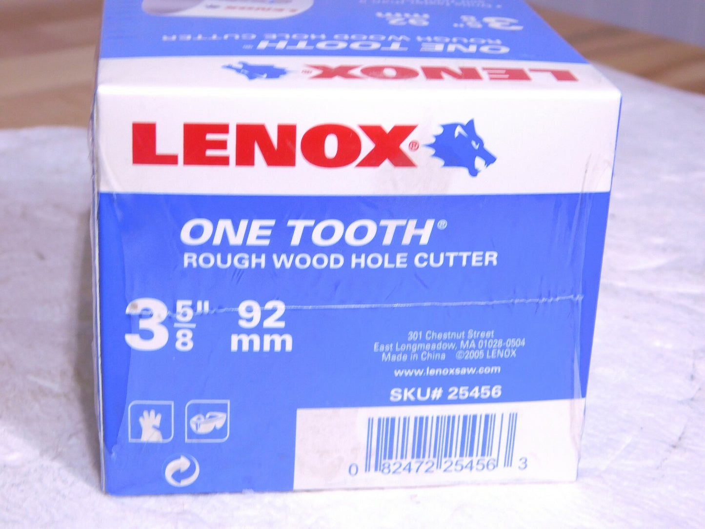 Lenox Bi-Metal One Tooth Rough Wood Hole Cutter 3-5/8 Dia 2 Cut Depth 25456