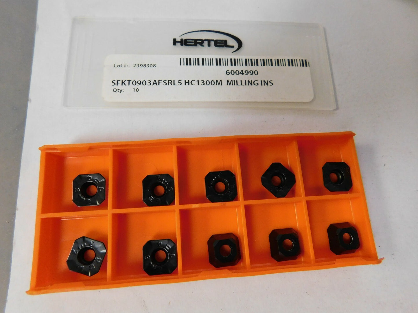 Hertel SFKT0903 L5 Grade HC1300M Carbide Milling Insert QTY 10 39254917