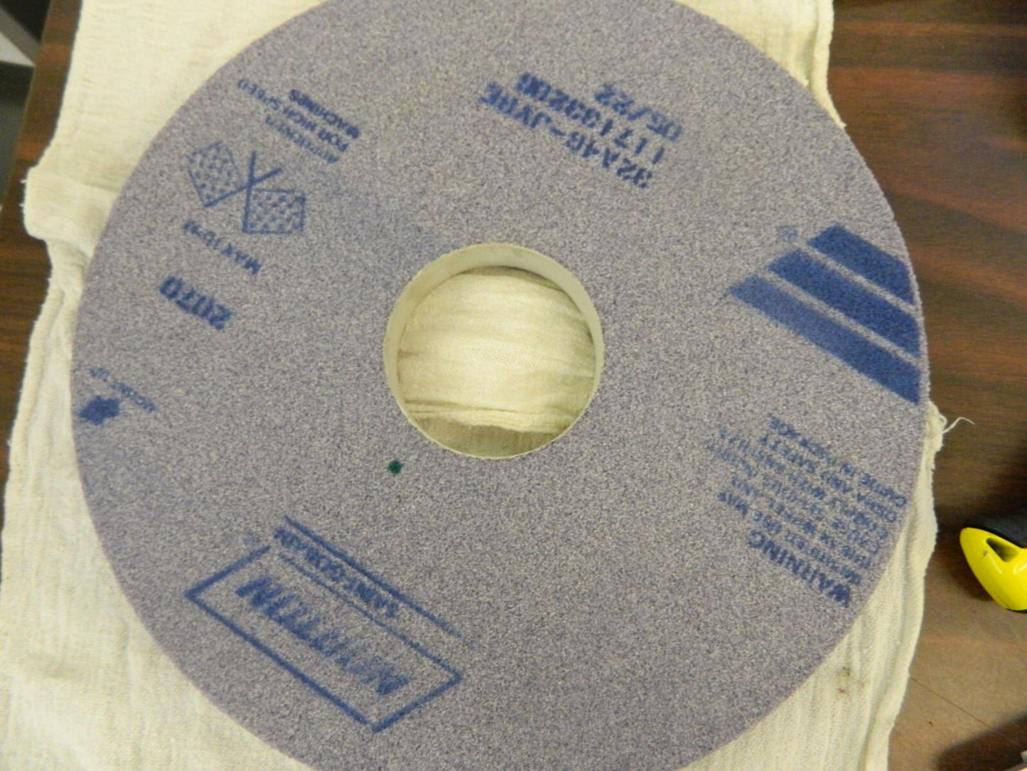 NORTON Surface Grinding Wheel: 12" Dia 46 Grit, J Hardness chipped 66253262567