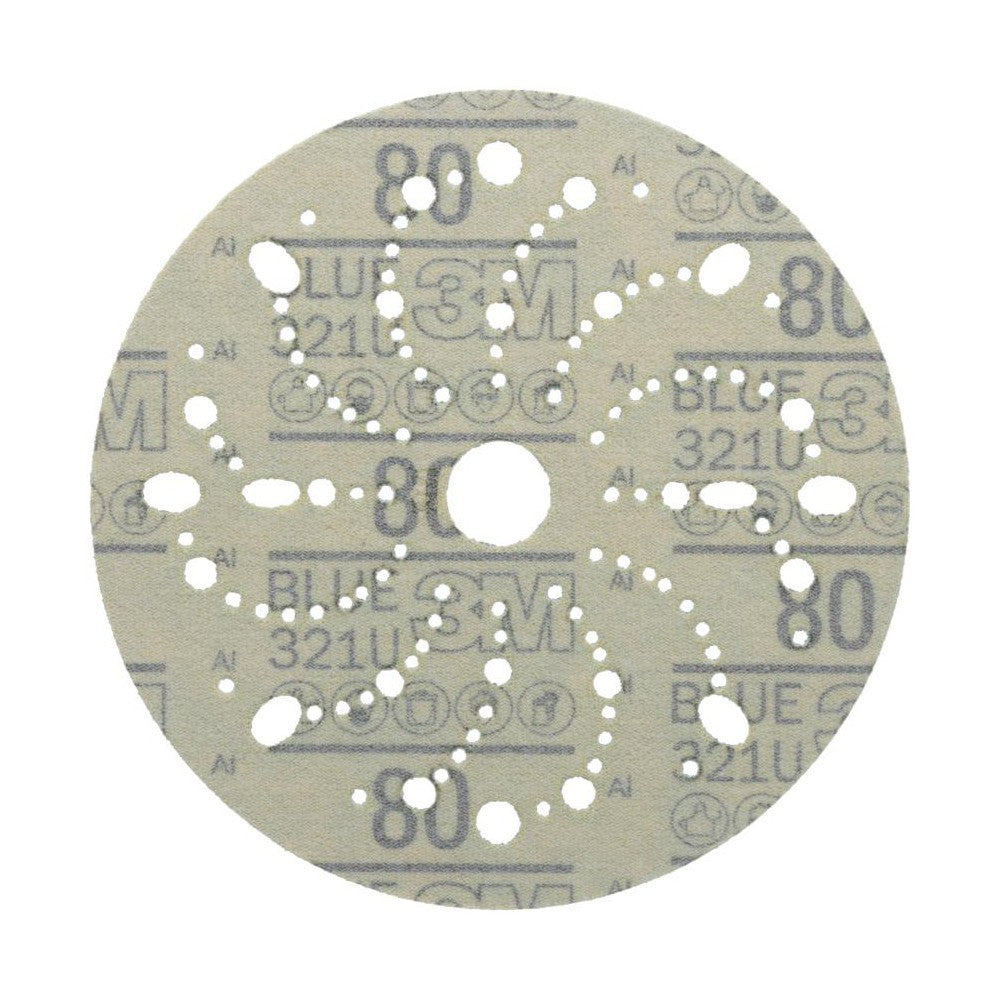 3M Hook & Loop Disc 6" Dia 80 Grit Coated Qty46 7100091244