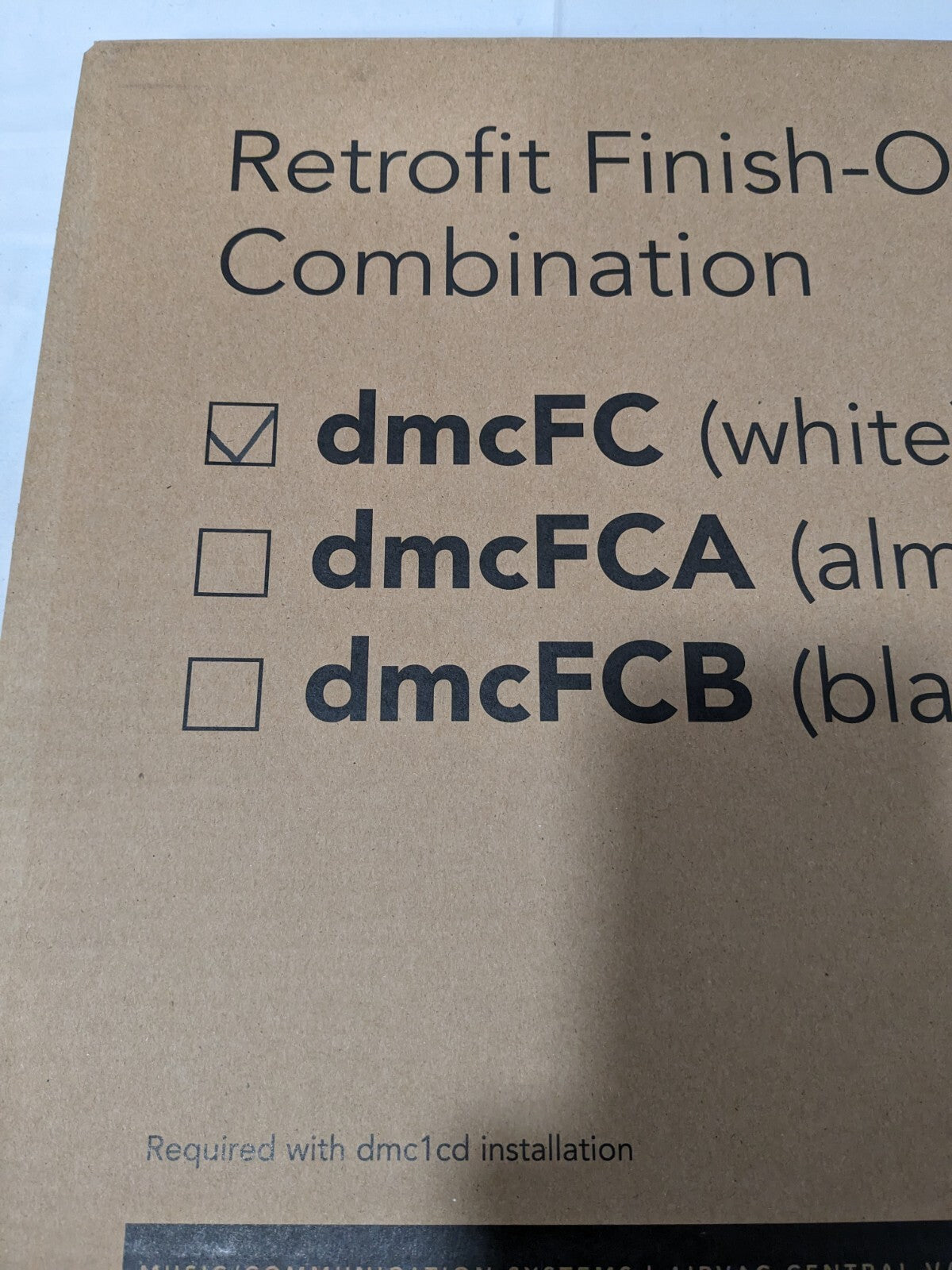 M&S Systems Combination Retrofit Mounting Frame, White DMCFC