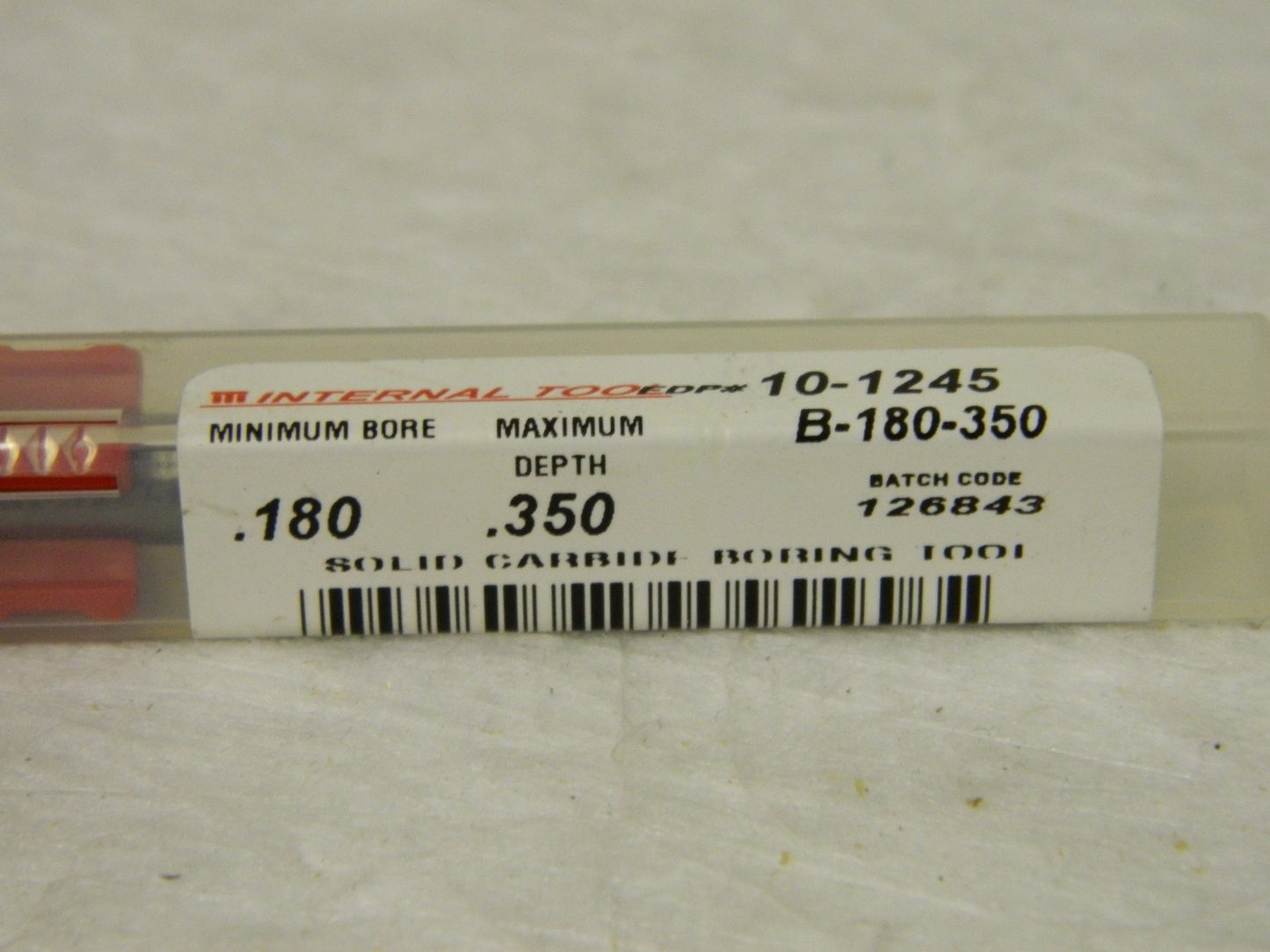 Internal Tool Corner Radius Boring Bar #B-180-350