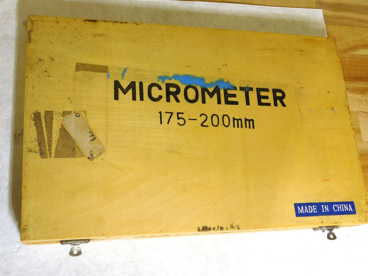 Professional Mechanical Outside Micrometer 175mm-200mm Range 0.01mm Resolution