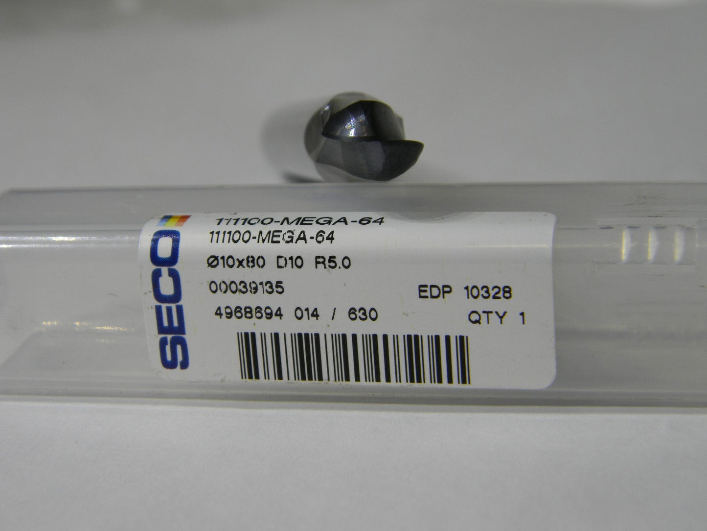 Seco Corner Radius Spiral Flute Corner Radius End Mill 3FL 39948