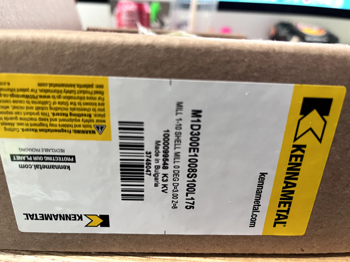 Kennametal 3" Cut Diam, 1" Arbor Hole Diam Indexable Square-Shoulder Face mill