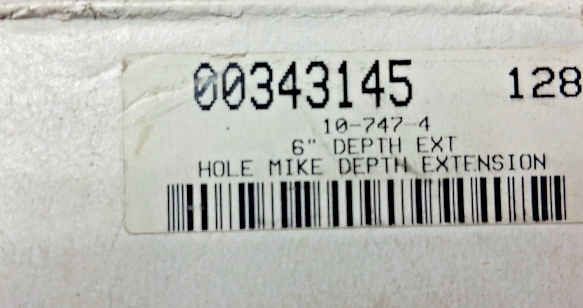 SPI Micrometer Extension 0" Min Measurement 10-747-4