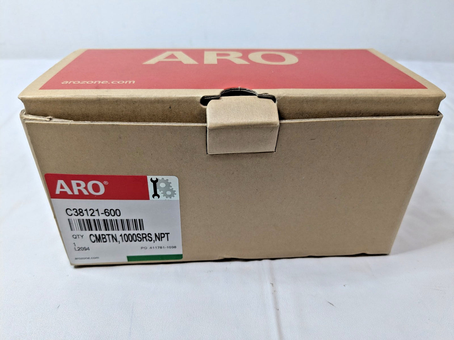 ARO/Ingersoll-Rand 2 Pc FRL w/Pressure Gauge 1/4NPT C38121-600