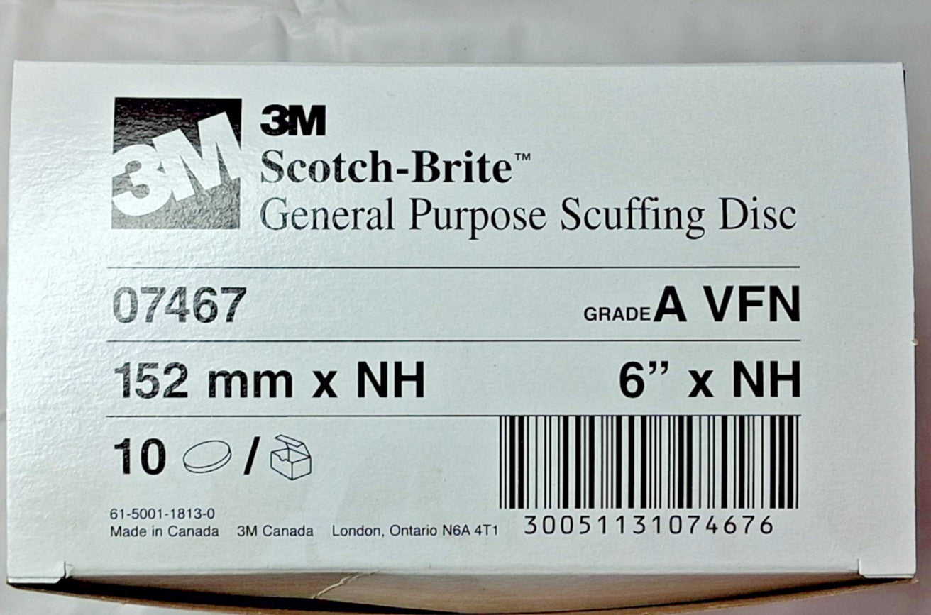 3M Aluminum Oxide Deburring Discs 6" Diam QTY 10 07467