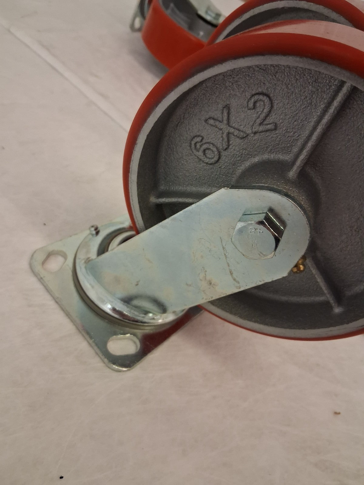 Vevor 4 Pack 6"x2" Caster Wheels 2 Rigid and Swivel Casters W/ Side Brake