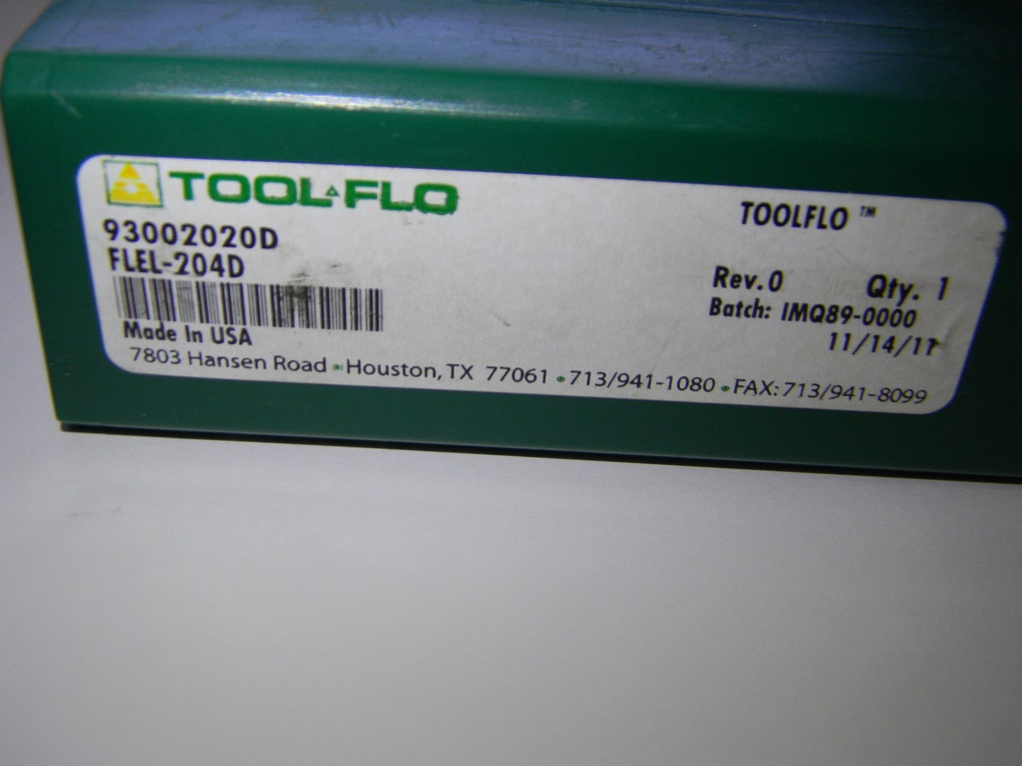 Tool-Flo Indexable Threading Toolholder 1-1/4" x 1-1/4" x 6" 9300