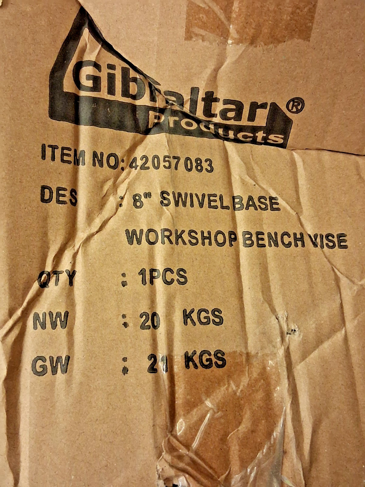 Gibraltar Bench & Pipe Combination Vise 8" Jaw Width 4" Depth CBV042