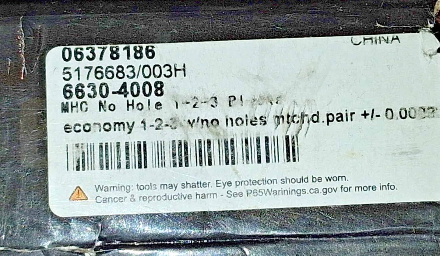 MHC 0.0003 Squareness Hardened Steel 1-2-3 Block Setup Block Qty2 6630-4008