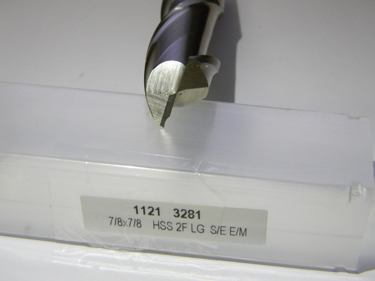 Pro 7/8" x 2-1/2" x 7/8" x 4-3/4" 2Fl HSS Square End Mill 11