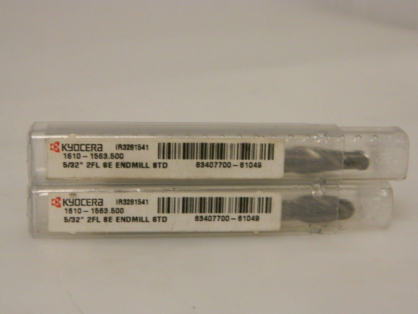 Kyocera Standard Length Square End Mill 5/32" 2-Flute Qty 2 1610-1563.500