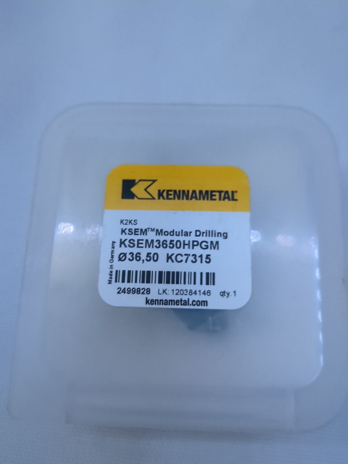 KENNAMETAL Replaceable Drill Tip: KSEM3650HPGM KC7315 2499828