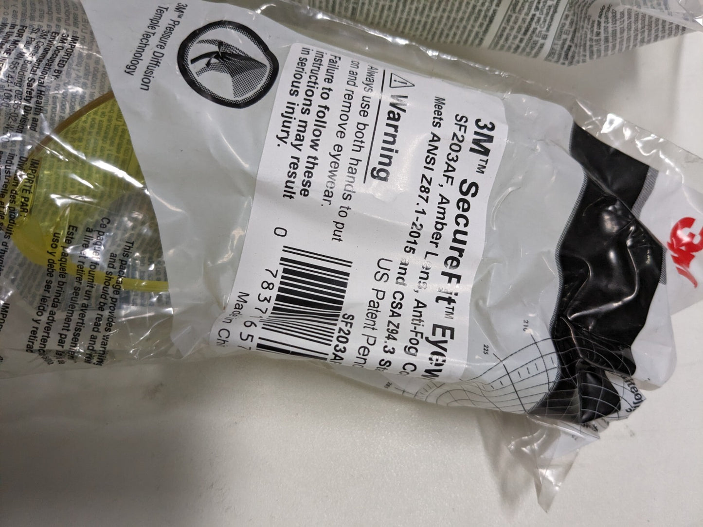 3M 2pair SecureFit Protective Eyewear Anti-Fog/Anti-Scratch 7100021793