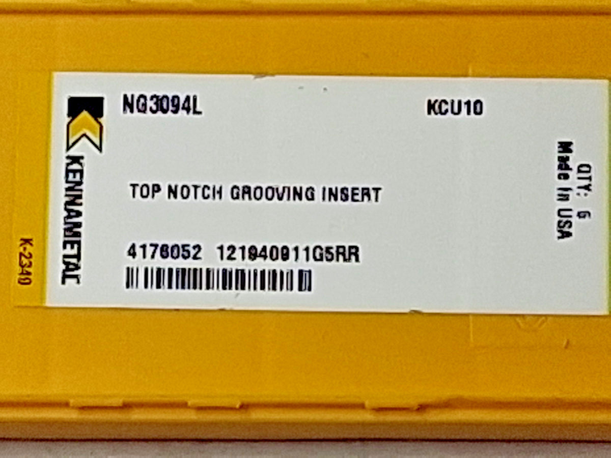 Kennametal Carbide Inserts QTY5 NG3094L KCU10 4176052