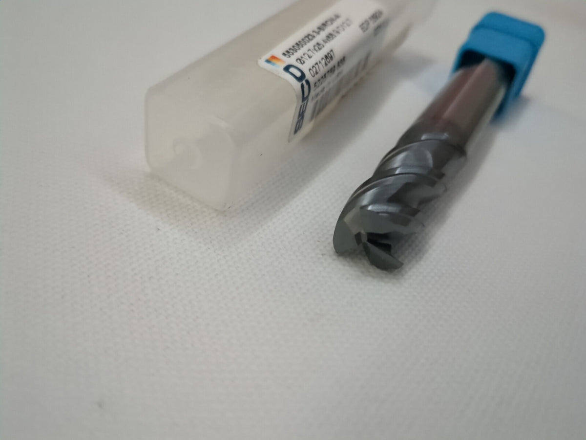 SECO Corner Chamfer End Mill: 1/2" Dia, 1" LOC, 3 Fl 02712697