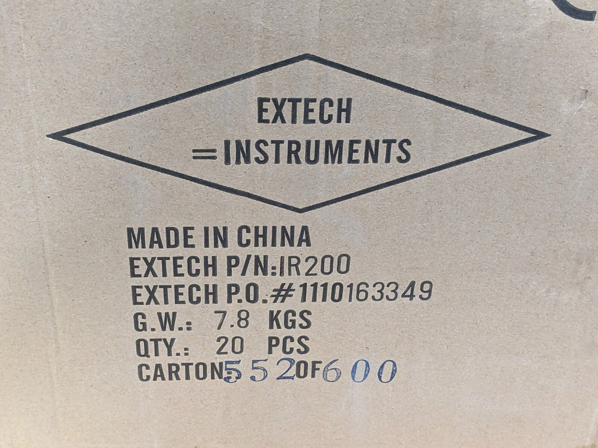 CASE of 20 EXTECH Non-Contact Forehead IR Thermometer from 89.6 to 108.5°F IR200