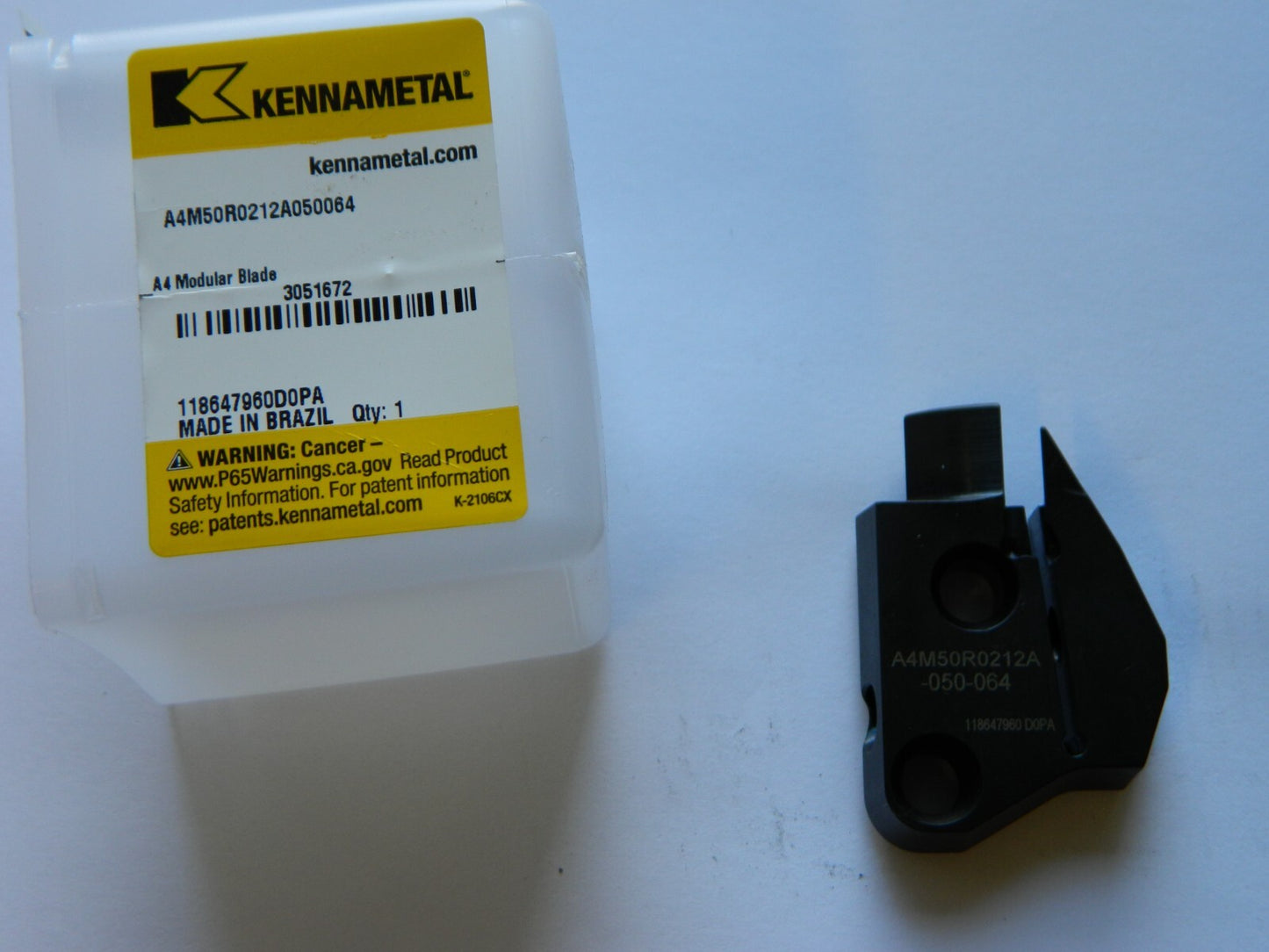 KENNAMETAL Indexable Grooving Blade: Right Hand, 0.079" Min Width