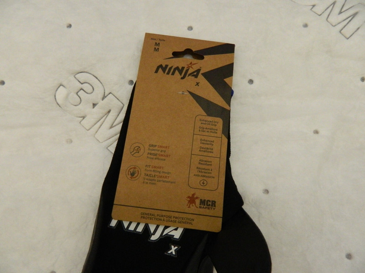 MCR SAFETY 11pks General Purpose Work Gloves: Medium, Nitrile Coated Nylon N9674