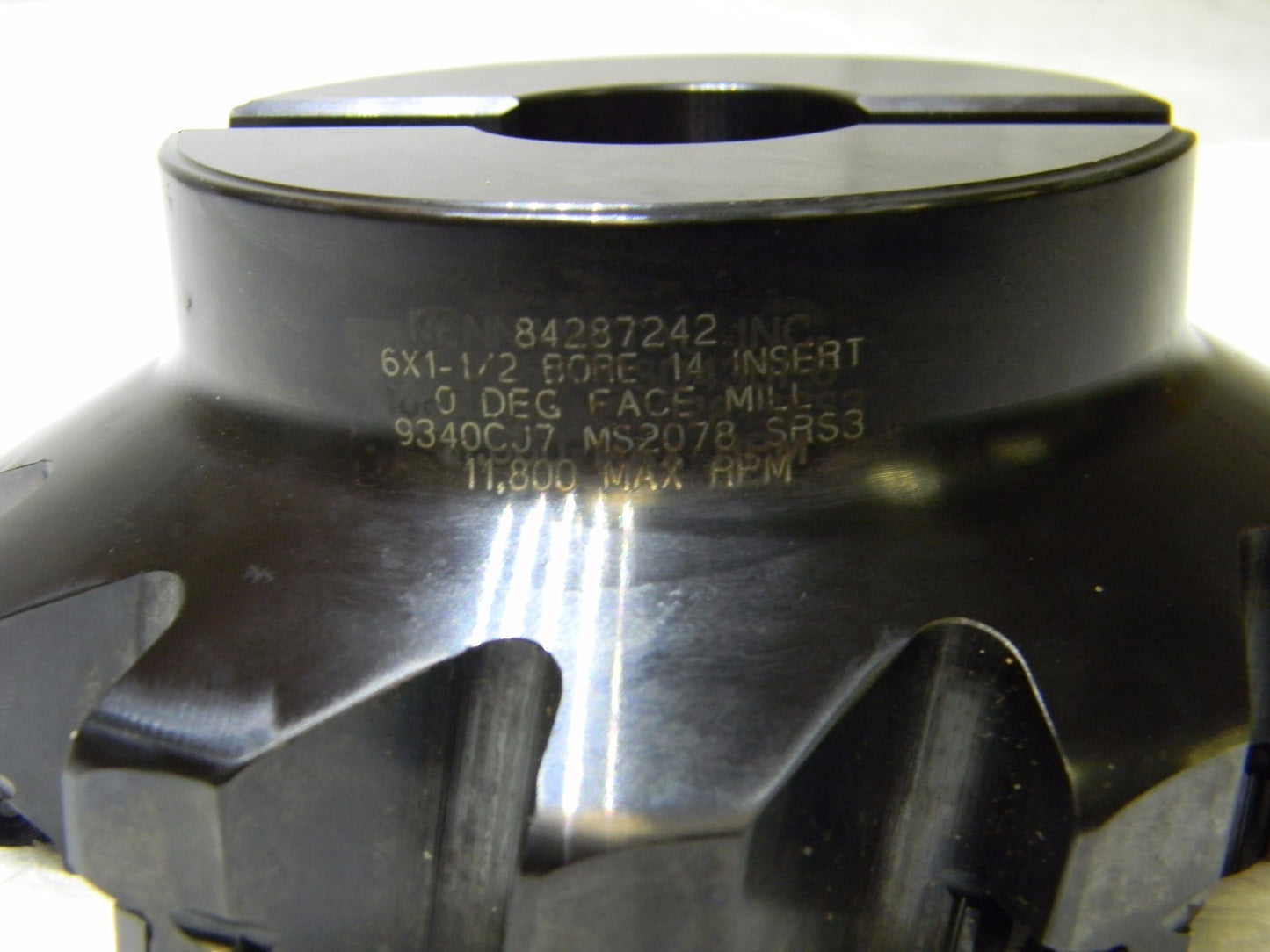 Kennametal Indexible Sq Shoulder Shell Mill 6" Cut Dia 0.361" Max DOC