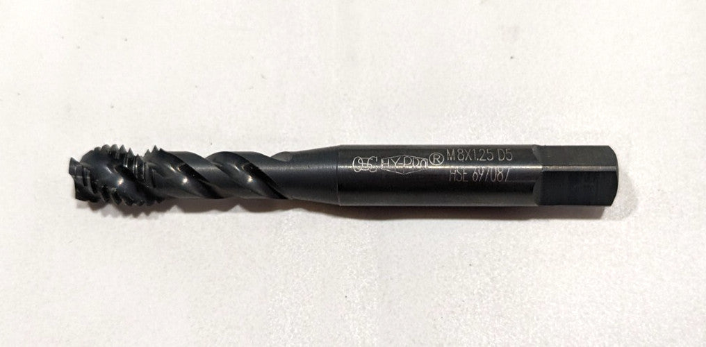 OSG M8 x 1.25 D5 Spiral 3 Flute Bottoming Tap HSS 1756201