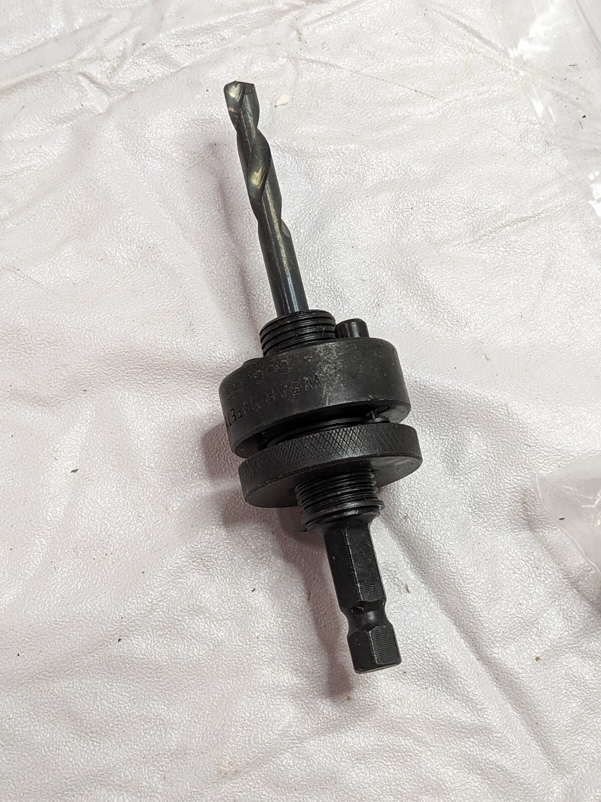 DISSTON Hole Saw Arbor: 6 Saw Dia, Straight Shank, Pin Pilot Qty 5 E0102460