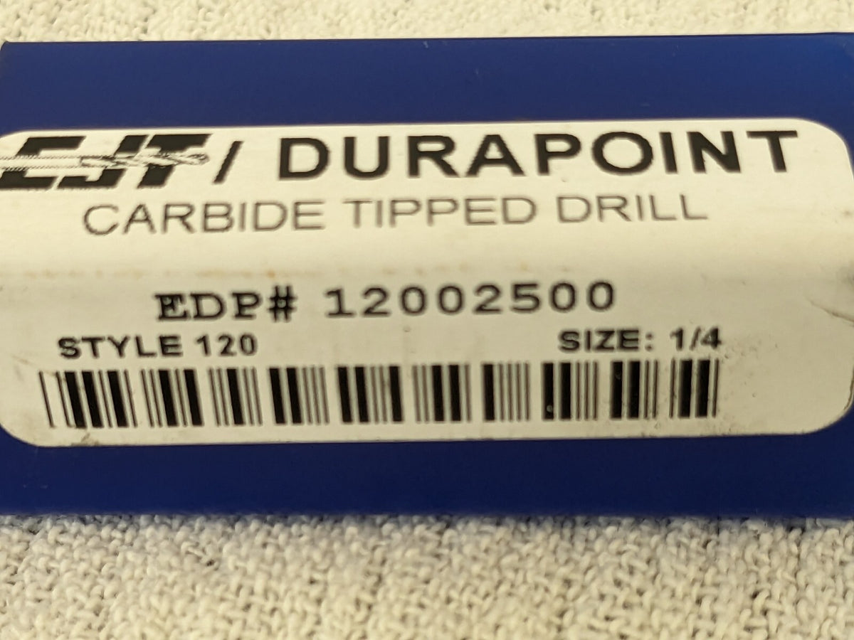 CJT Jobber Length Drill Bit: 43/64 Dia, 118 °, Carbide Tipped 12006719