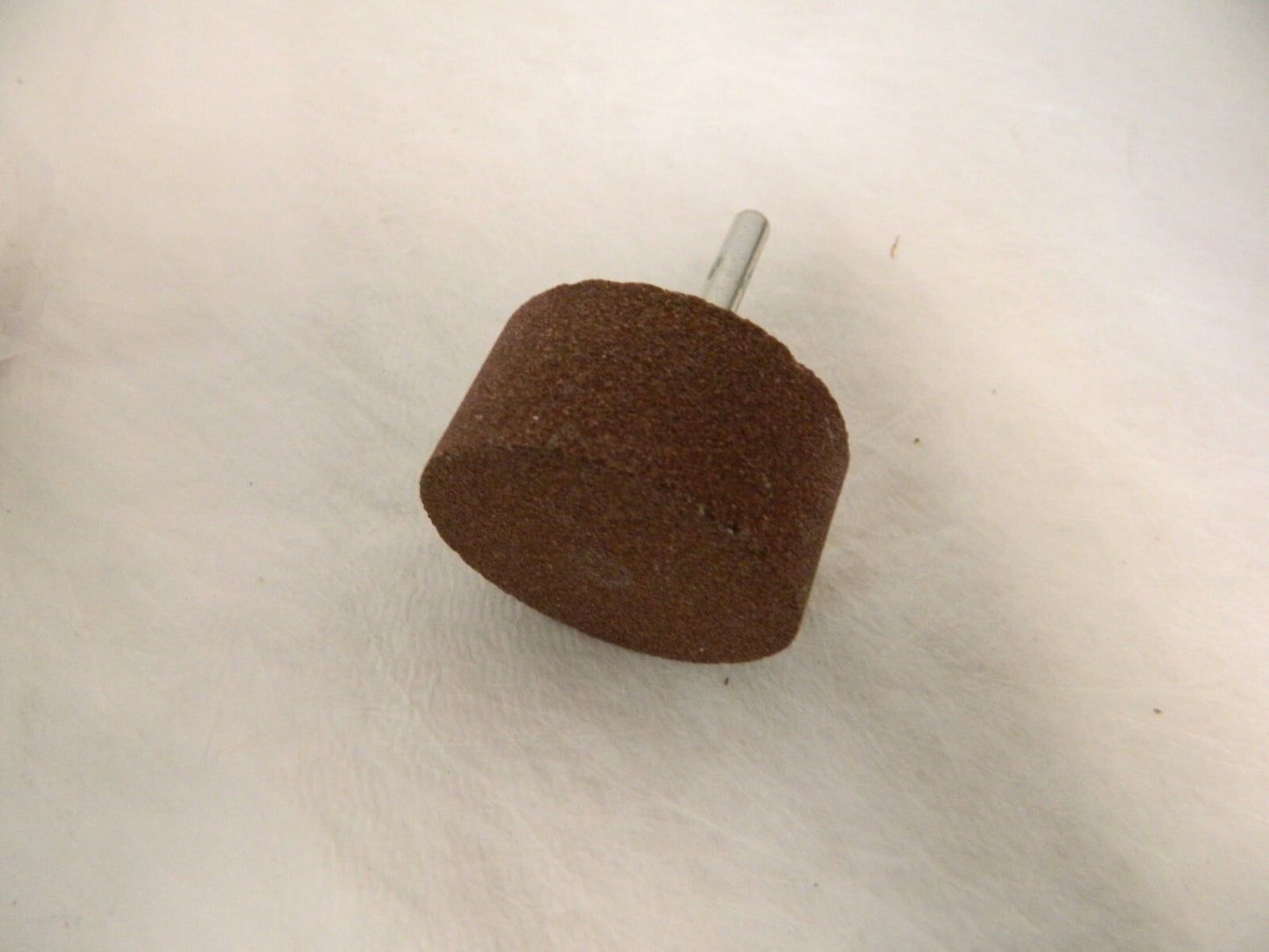 Norton 2" Head Dia x 1" Thick W242 Cylinder End Aluminum Oxide Mounted Point 5pk