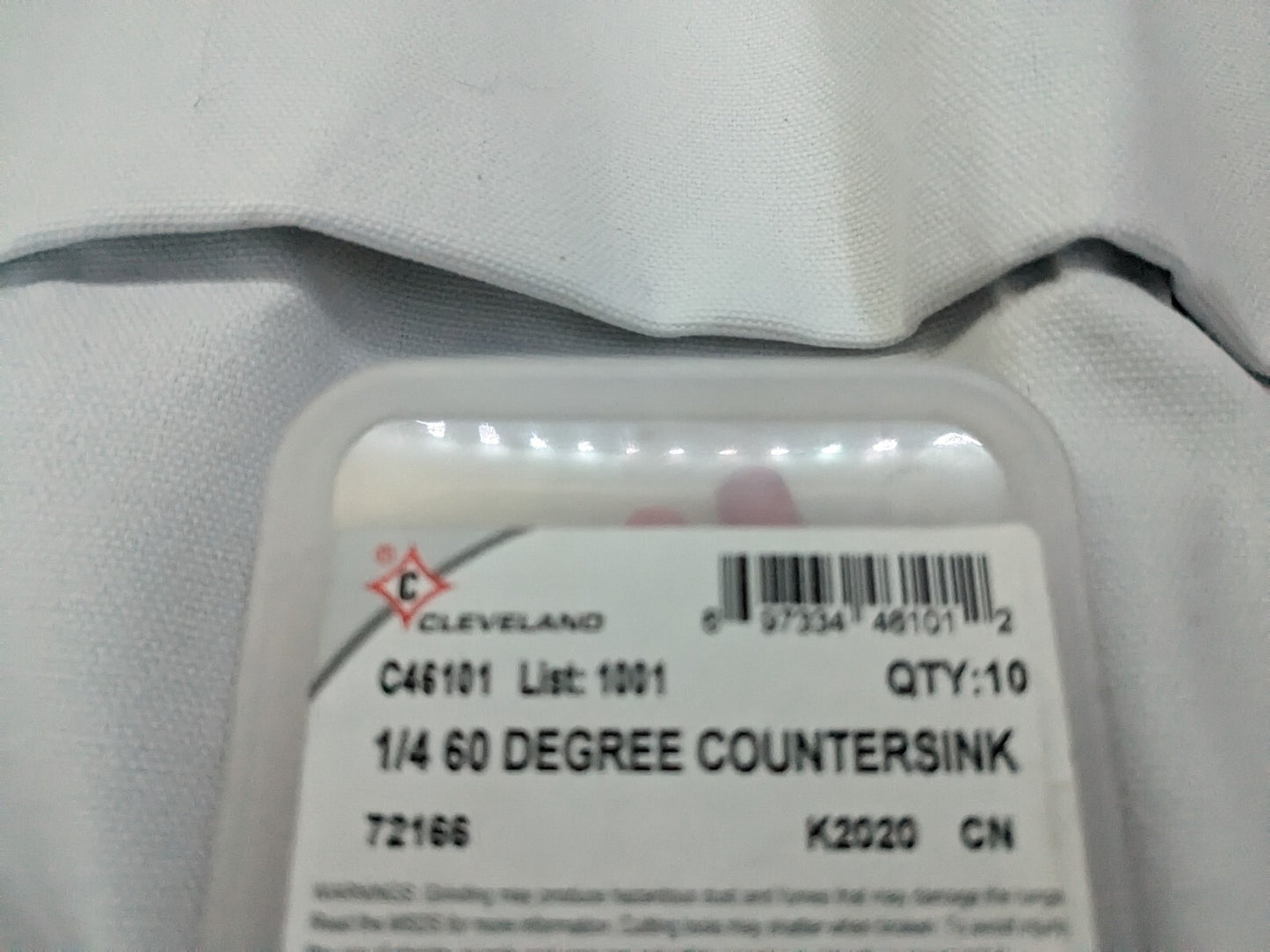 CLEVELAND Countersink 8pk: 1/4" Head Dia, 60 ° Included Angle hss C46101