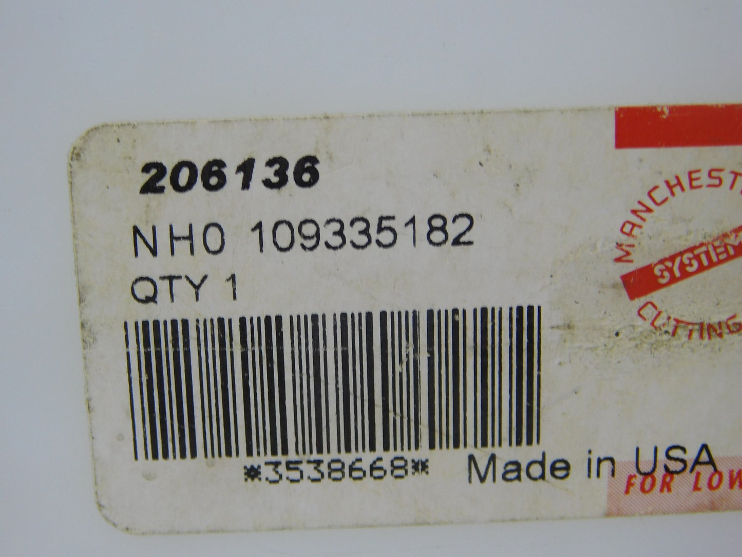Manchester Universal Style Toolholder Separator 2.25 Bar Cpcty 5 OAL 206-136