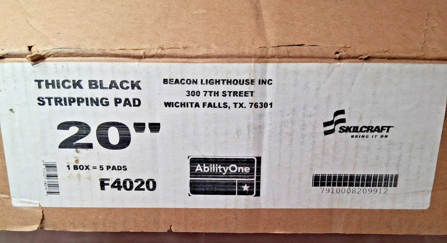 AbilityOne Nylon Floor Pads 20X3-3/8"Hole QTY5 7910008209912