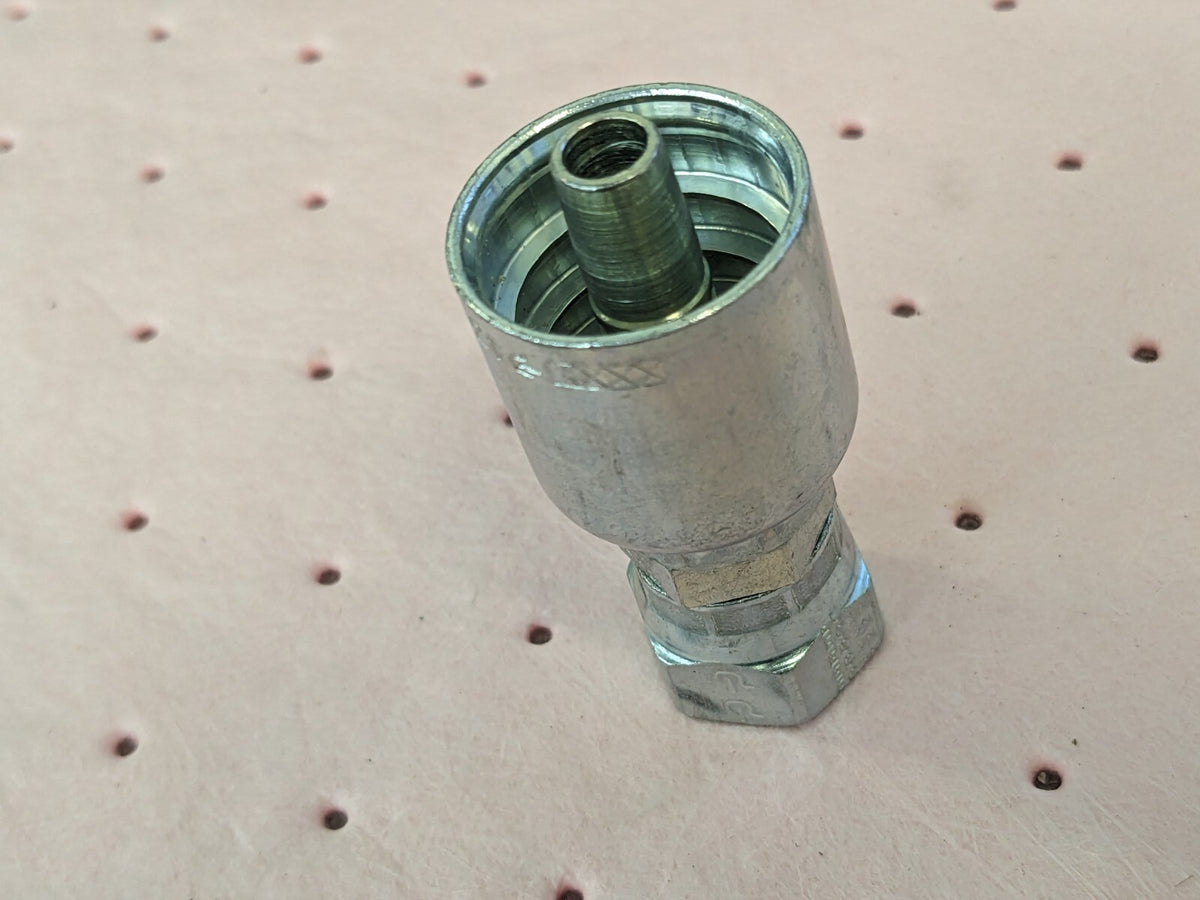 PARKER Hydraulic Hose Female Swivel Fitting: 0.375" ID KP80002