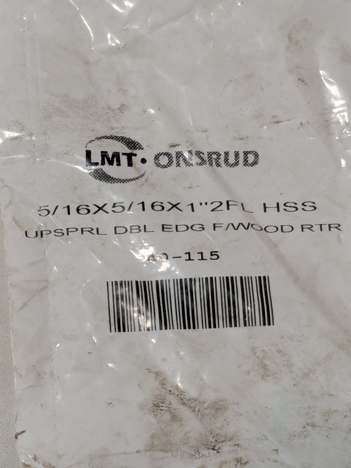 Onsrud Spiral Router Bit: 5/16" Dia, 1" LOC, 5/16" Shank Dia, 2 FL 40-115