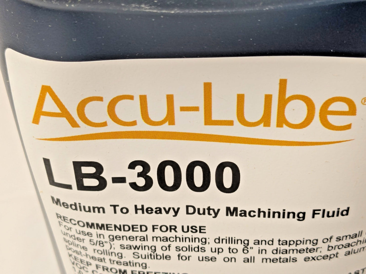 Accu-Lube Medium To Heavy Duty Machining Fluid 1 Gallon Bottle LB-3000