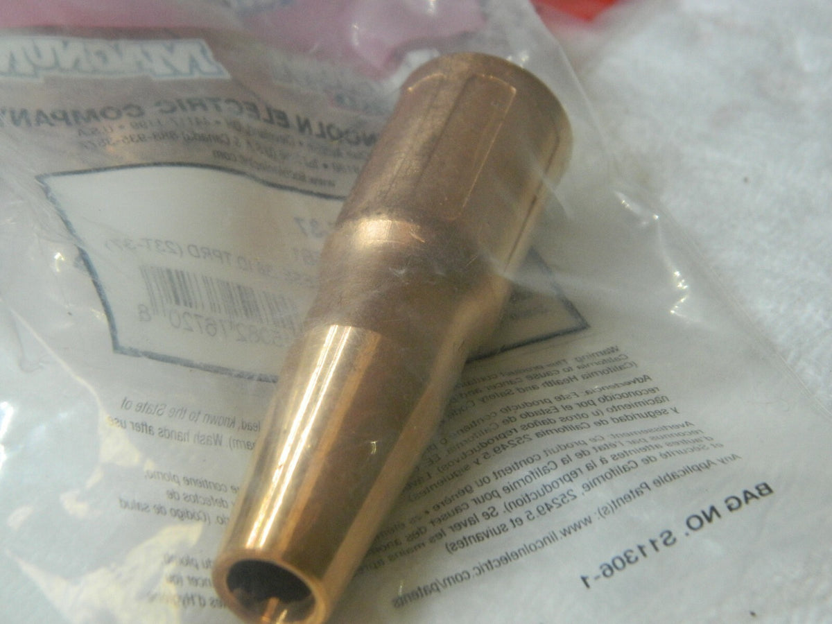 Lincoln Elec MIG Welder Gas Nozzle (Tapered) Air Cooled 250 Amps Qty 2 KP23T-37