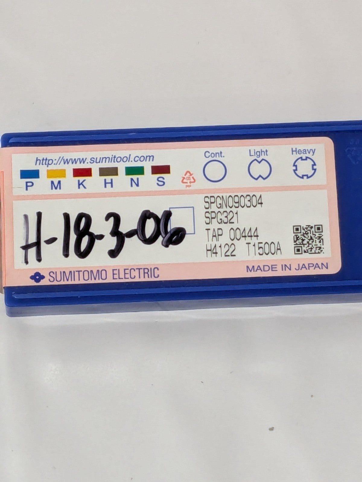 Sumitomo Turning Insert: SPG321-T1500A, Cermet Pack of 10 12JT811
