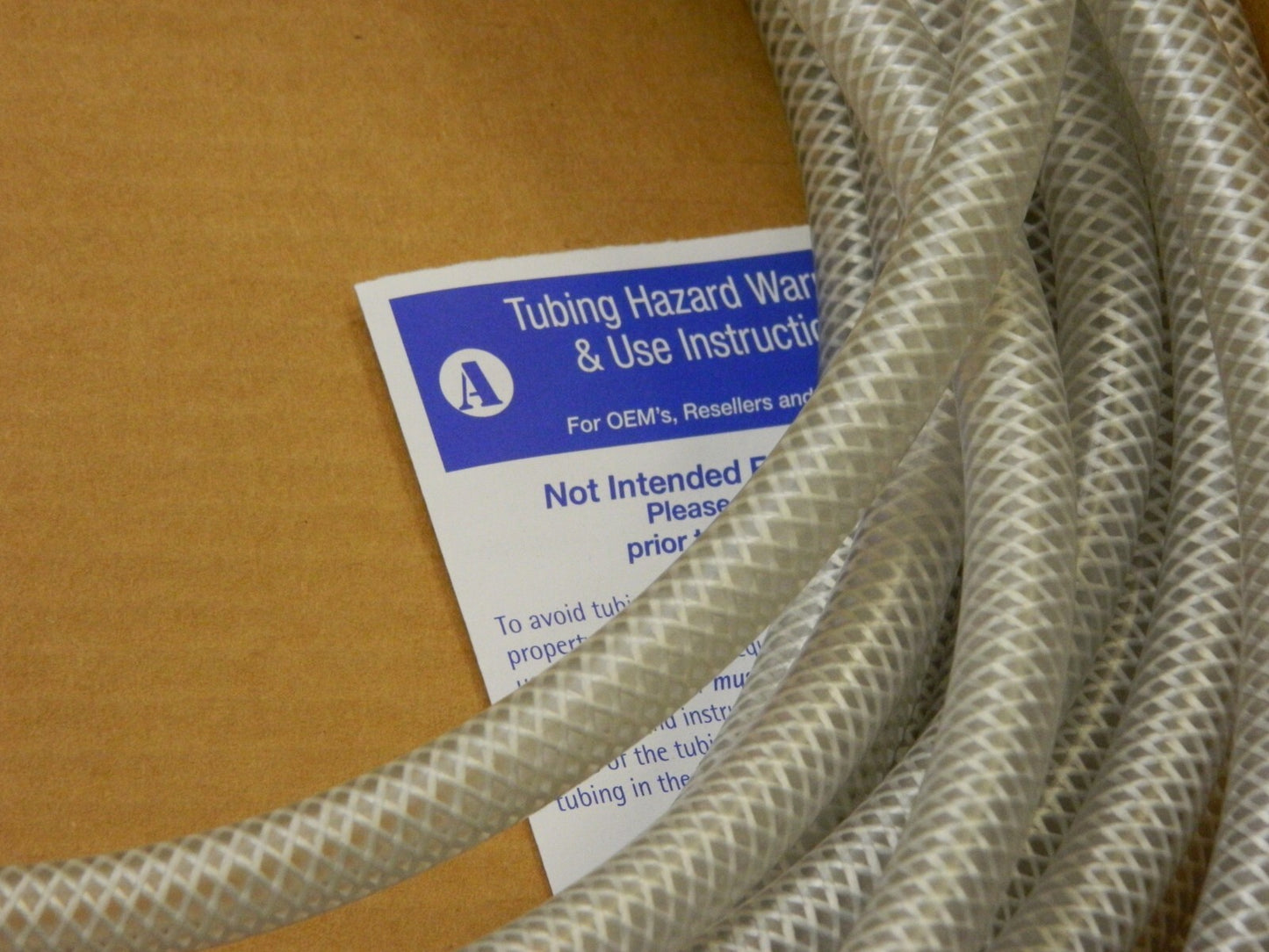 PVC Tube: 1/4" ID, 1/2" OD approx. 100ft 509263
