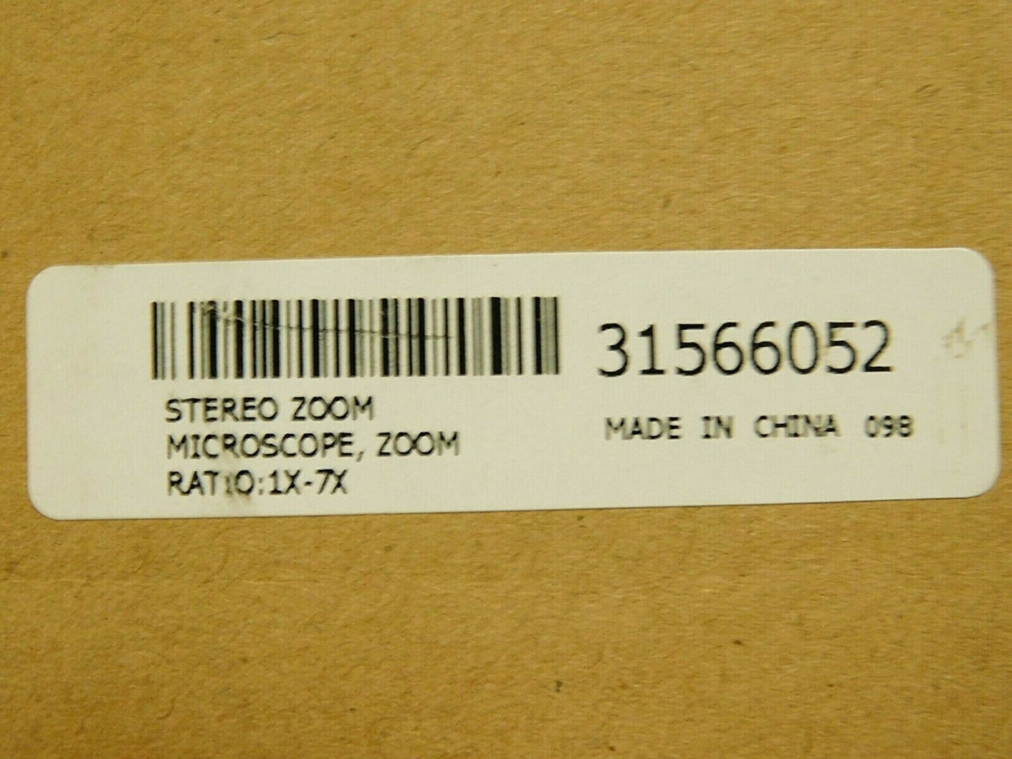 SPI Stereo Microscope WF10X x Ratio 1X - 7X 31566052