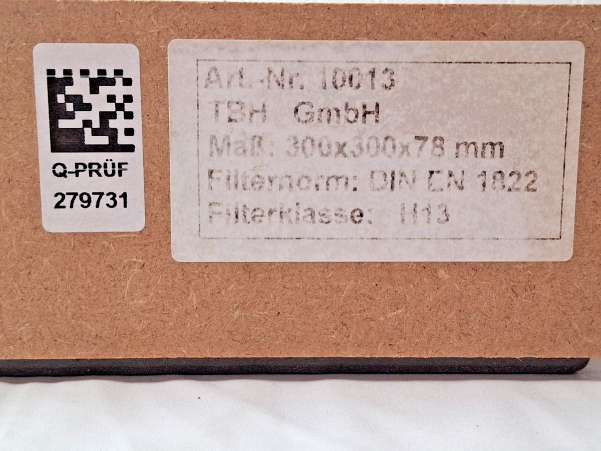 TBH Particle Filter H13 300x300x78 mm DIN EN 1822 10013